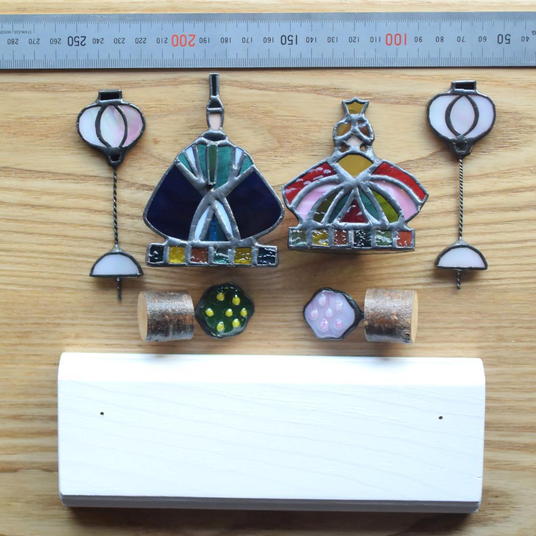 ステンドグラスのひな人形(HIN12)