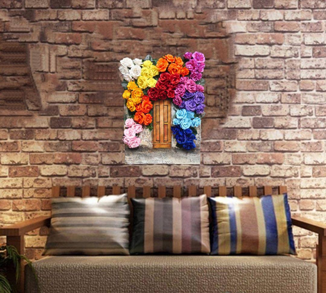 油絵 油彩 油彩画 絵 絵画 【rose door】