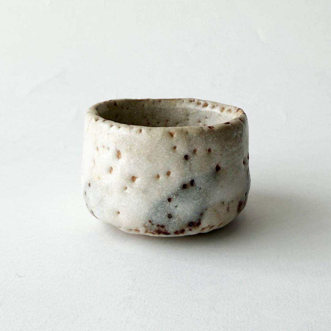 加藤春鼎　志野酒器　瀬戸焼　徳利　ぐい呑み×2　あわせて