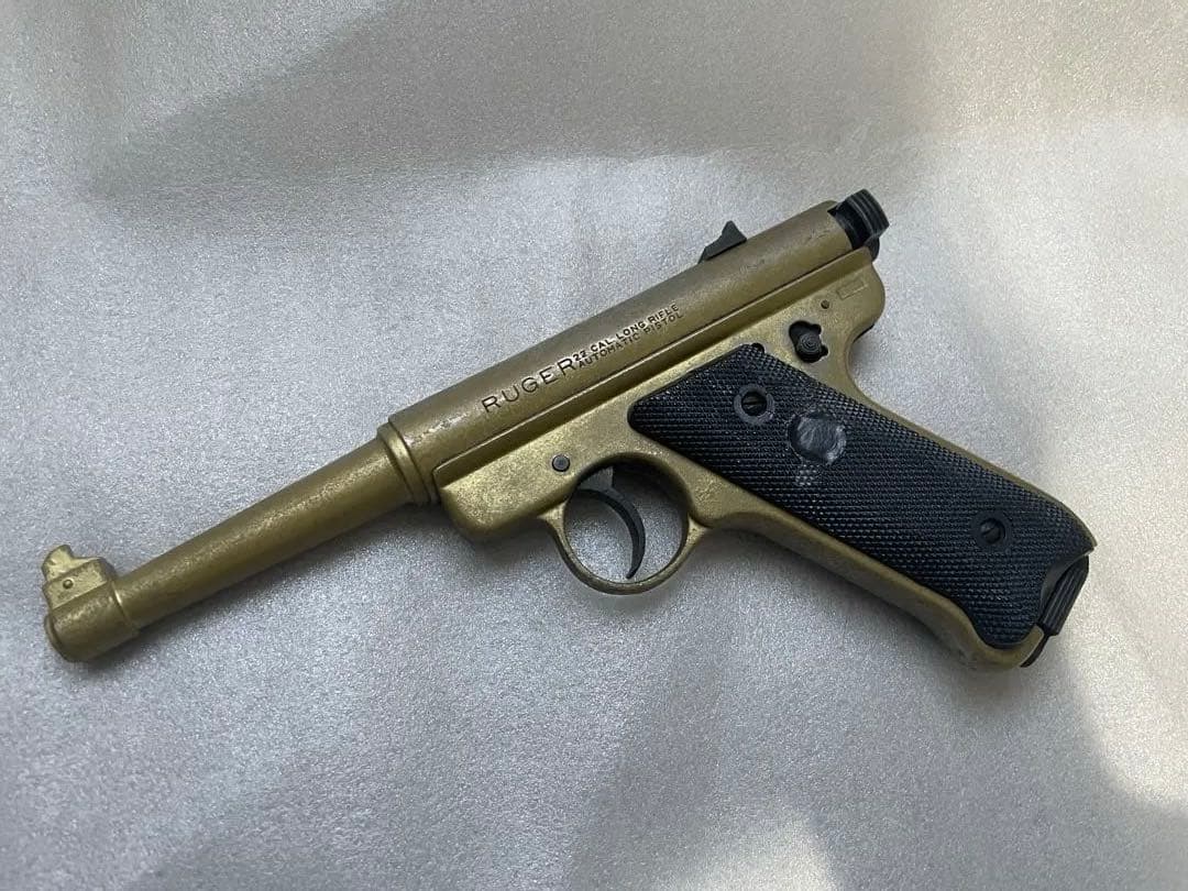 ルガー マークI ゴールドモデル 金属製 SMG規格