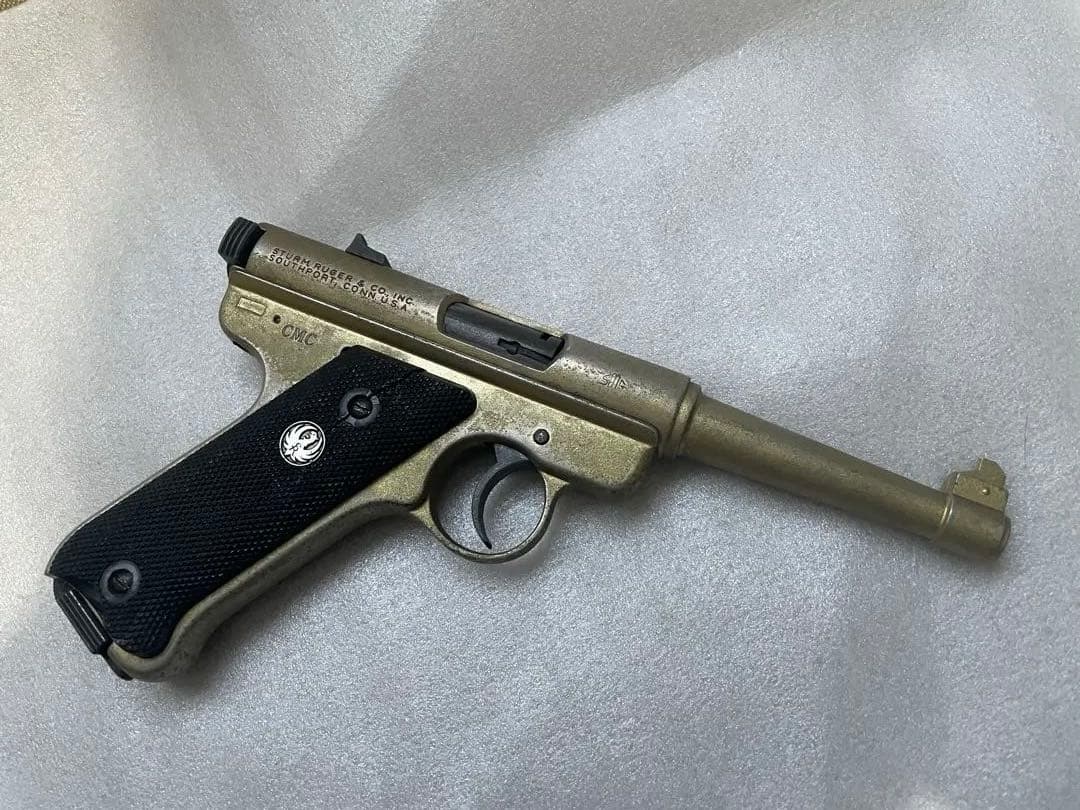 ルガー マークI ゴールドモデル 金属製 SMG規格