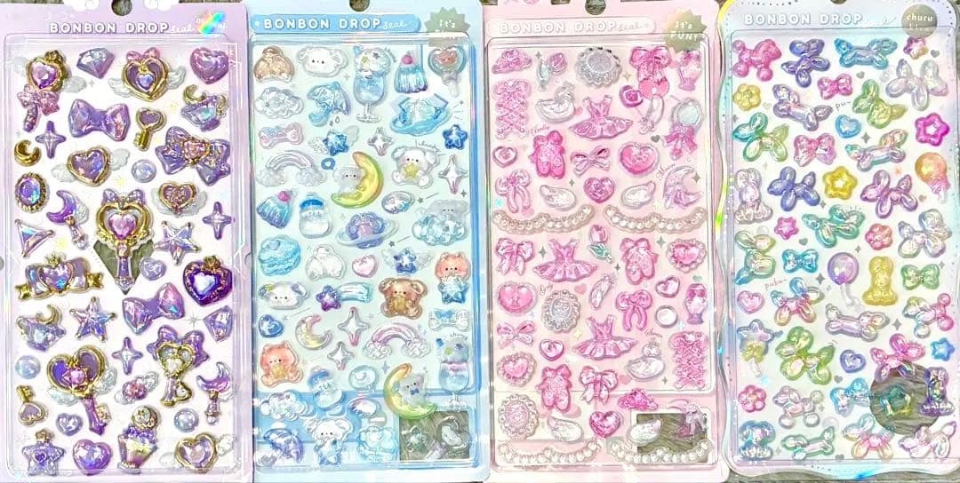 正規品　ボンボンドロップ　立体シール　まとめ売り