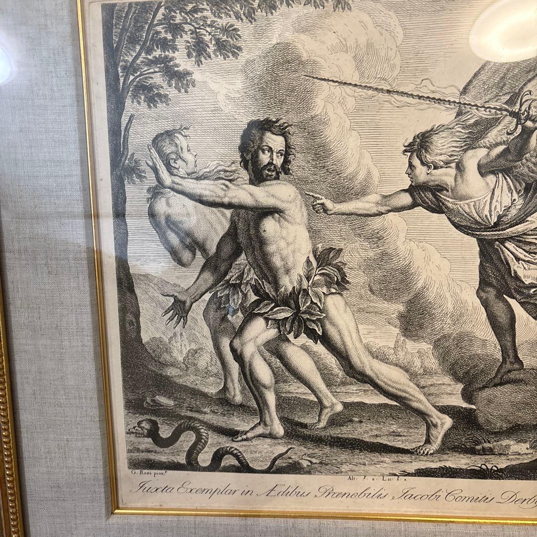 グイドレーニ　銅版画　アンティーク絵画