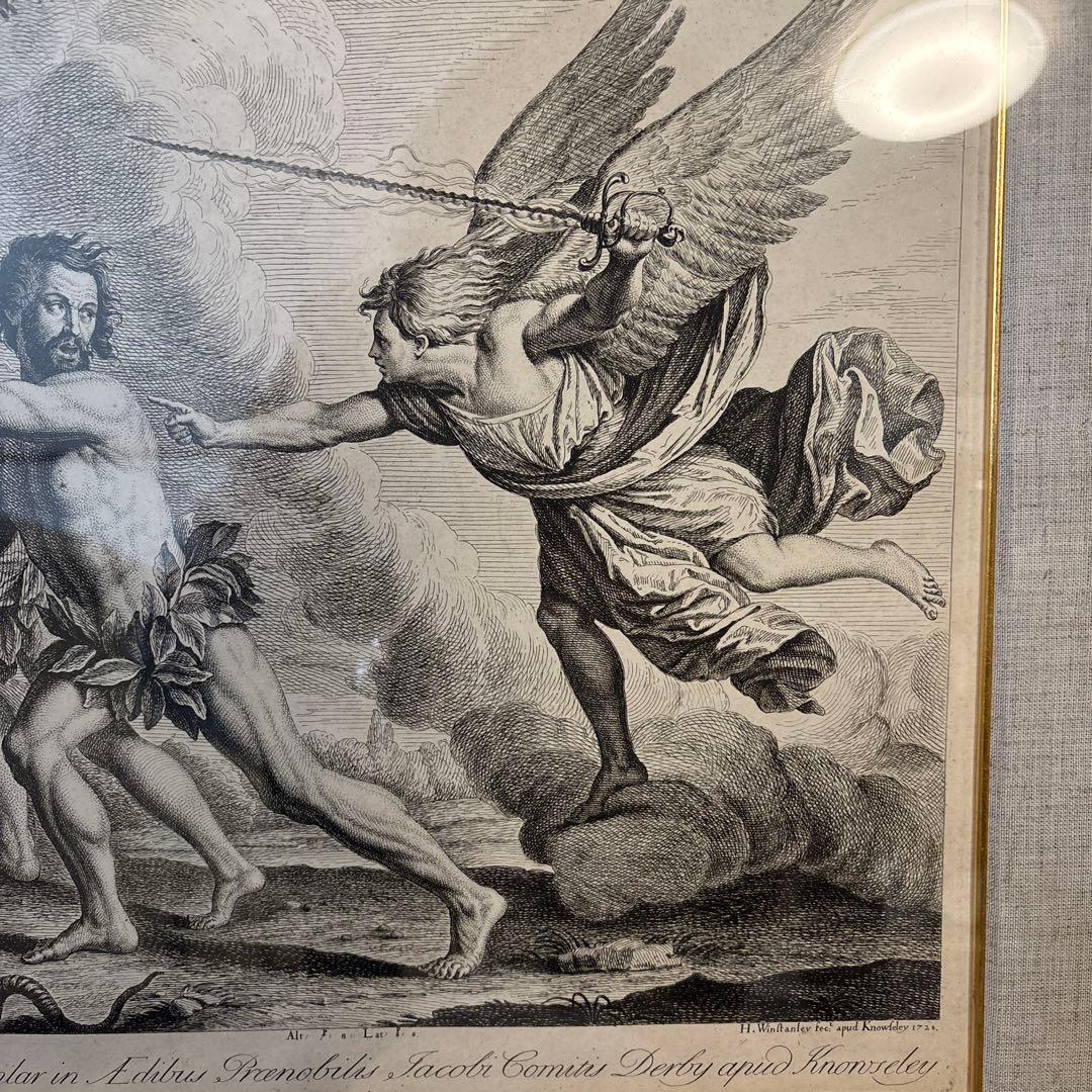 グイドレーニ　銅版画　アンティーク絵画