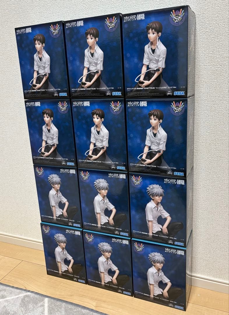 エヴァンゲリヲン 新劇場版 VIGNETTEUM シンジ カヲル 12体セット