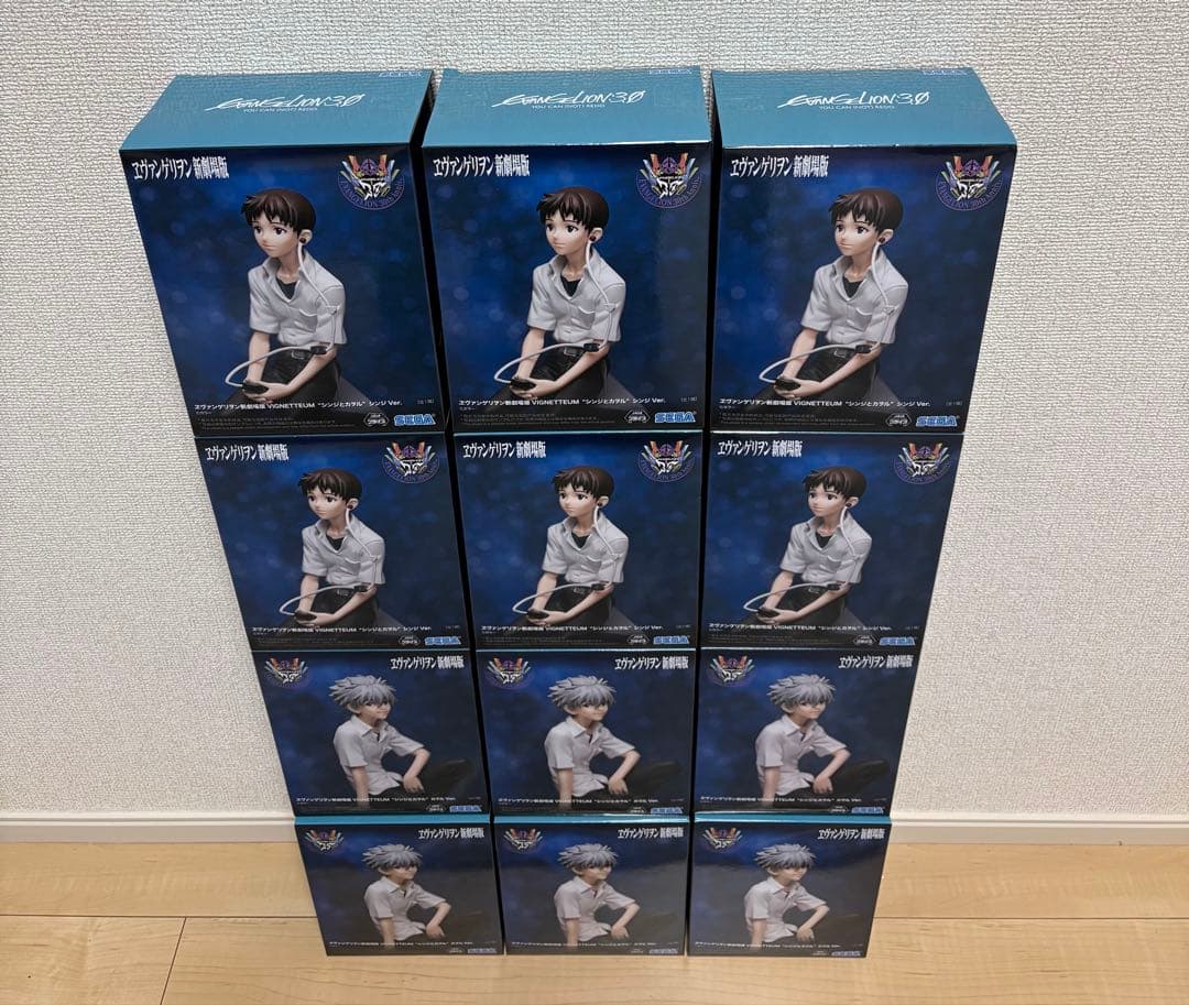 エヴァンゲリヲン 新劇場版 VIGNETTEUM シンジ カヲル 12体セット