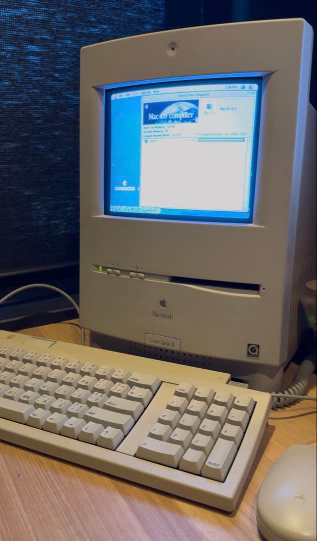 Macデスクトップ Mac Color Classic II Mystic BlueSCSI v2