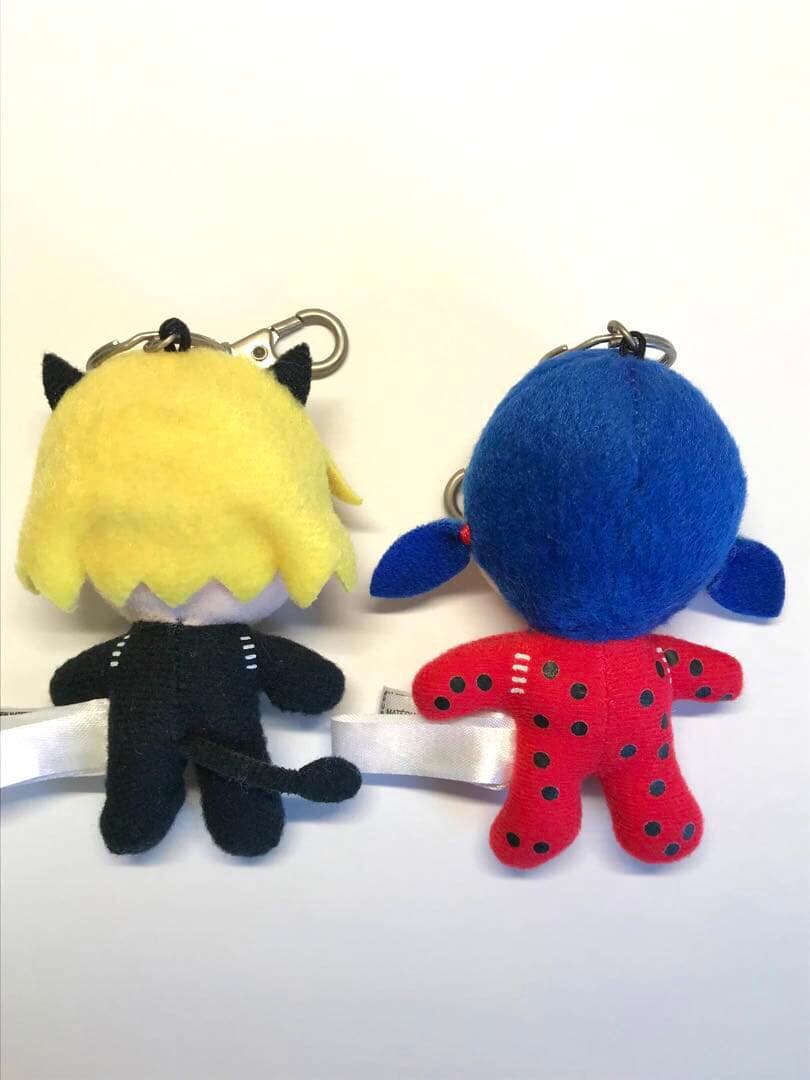 ミラキュラス　レディバグ＆シャノワール　ぬいぐるみ マスコットキーホルダーセット