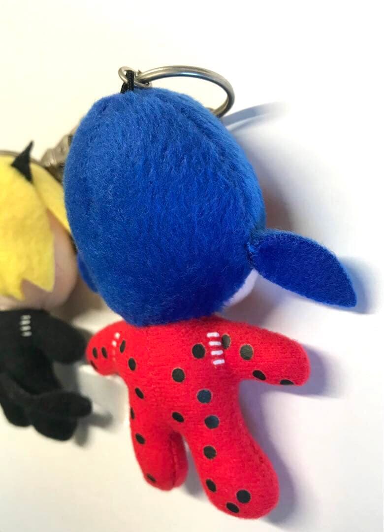 ミラキュラス　レディバグ＆シャノワール　ぬいぐるみ マスコットキーホルダーセット
