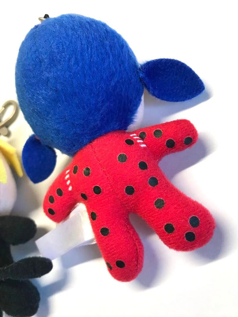 ミラキュラス　レディバグ＆シャノワール　ぬいぐるみ マスコットキーホルダーセット