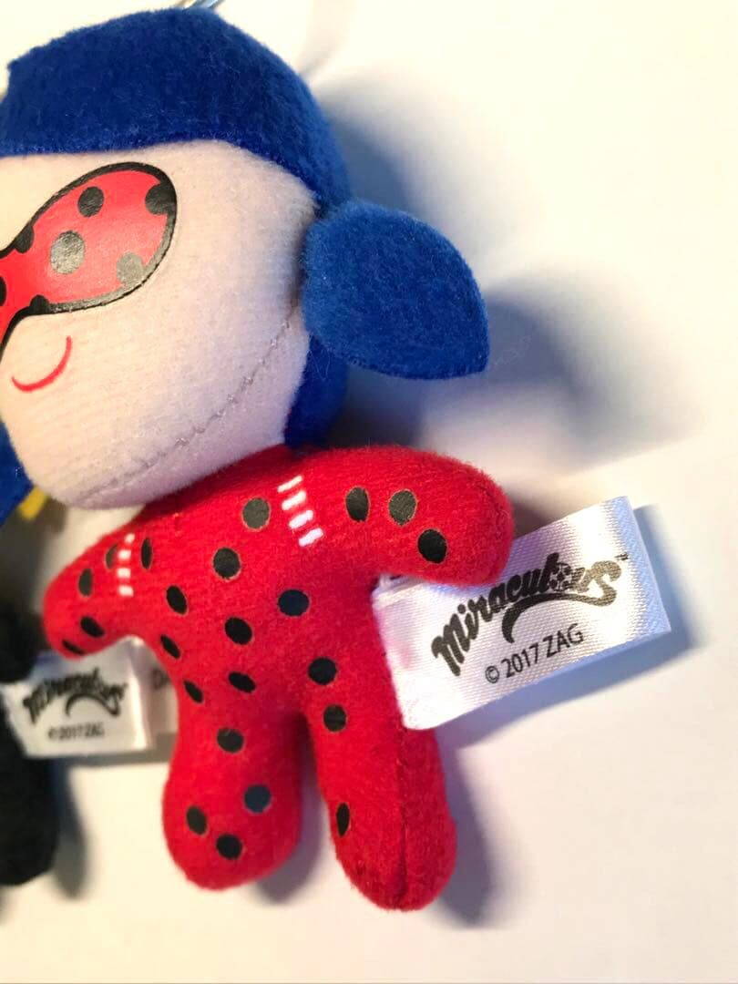 ミラキュラス　レディバグ＆シャノワール　ぬいぐるみ マスコットキーホルダーセット