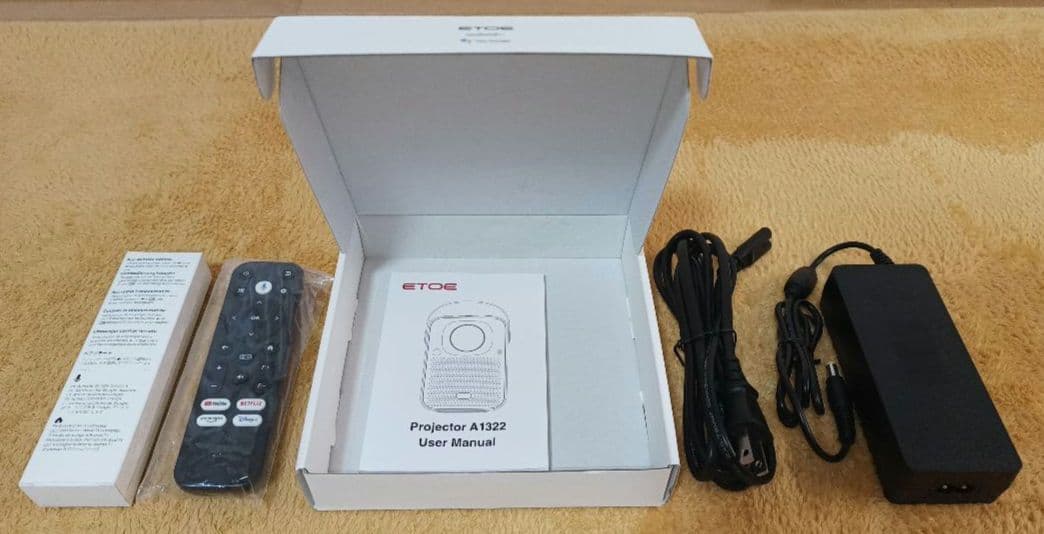 Etoe SEAL A1322 プロジェクター 縦横台形補正 GoogleTV