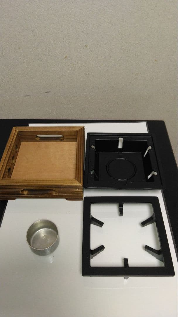 コンロ台民芸調コンロ4セット・キャンプ・アウトドア用