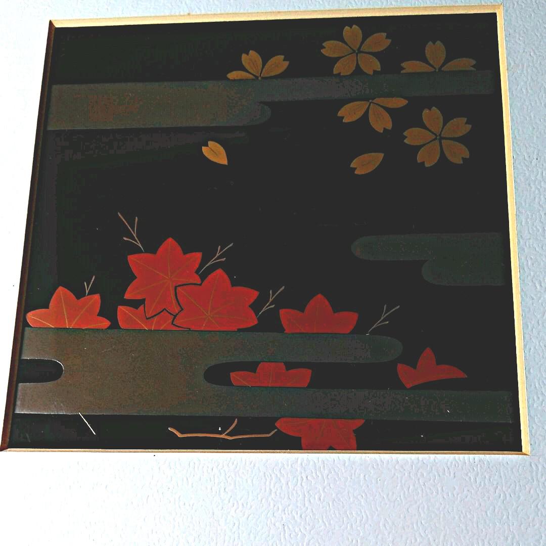 輪島塗　絵画