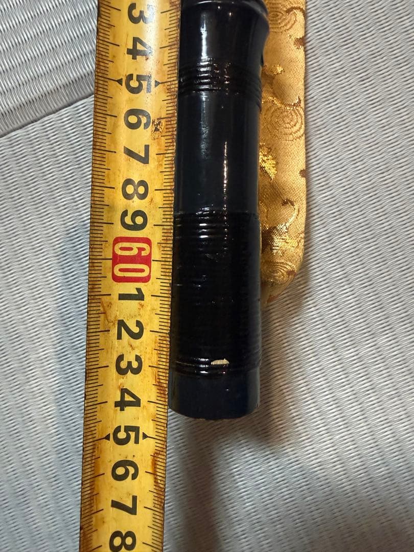 特一本調子　紺色　黒色 篠笛 竹製 7穴