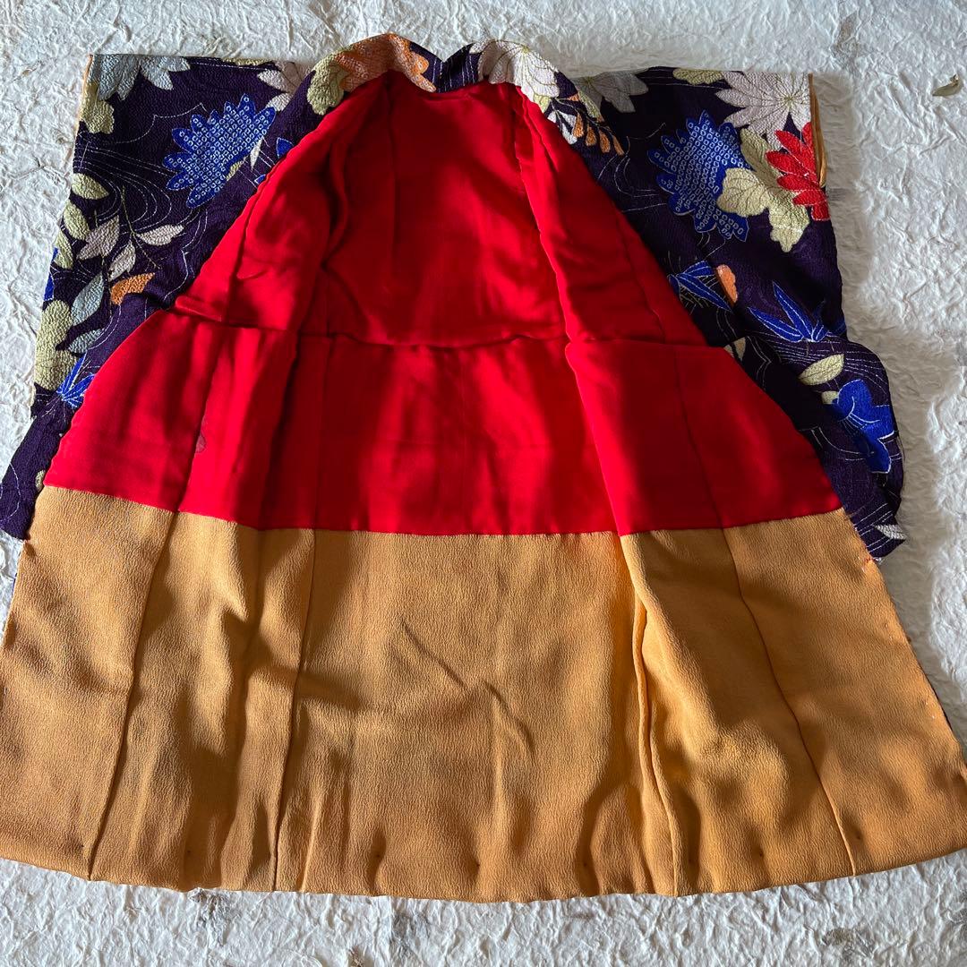 古布　紋縮緬　人形の着物　13号　2612505