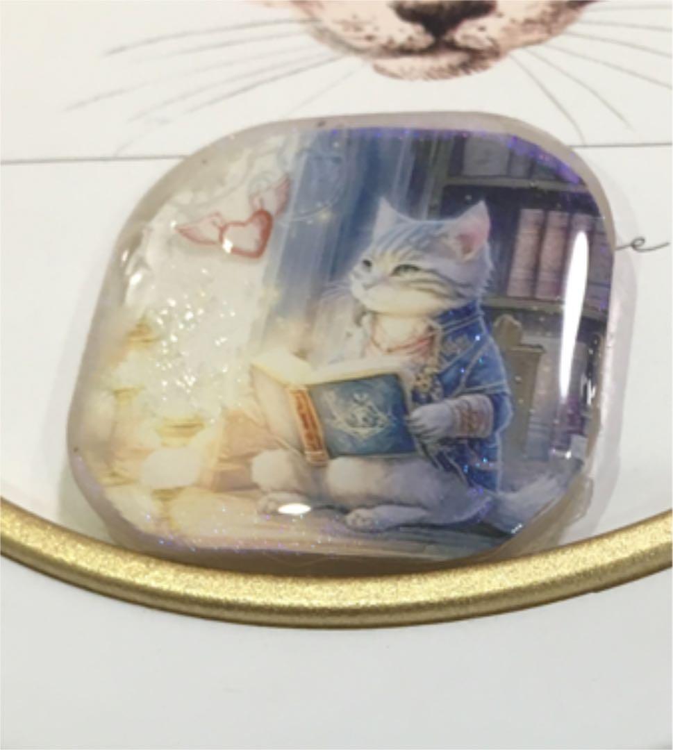 レジンヘアゴム♡猫戦士⑤・戦士の休日、読書
