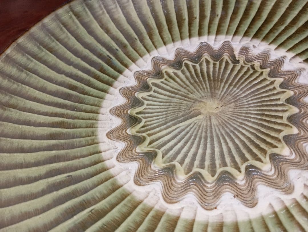 径39.8cm！大皿！重要無形文化財！小鹿田焼(大分県小鹿田焼の里)