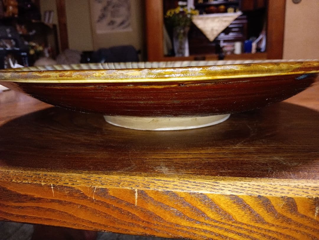 径39.8cm！大皿！重要無形文化財！小鹿田焼(大分県小鹿田焼の里)