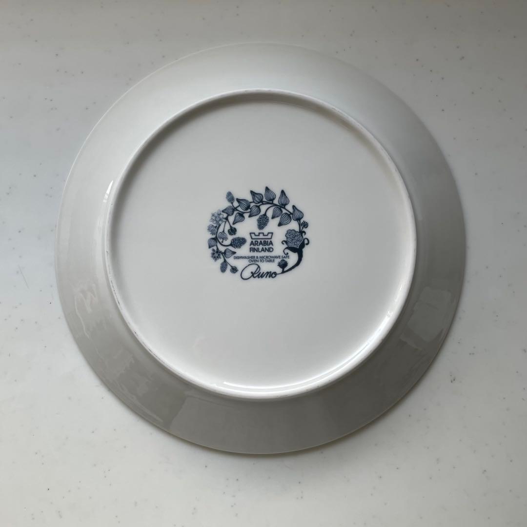 再出品 ①ARABIA アラビア ルノ スプリングドロップ プレート 26cm