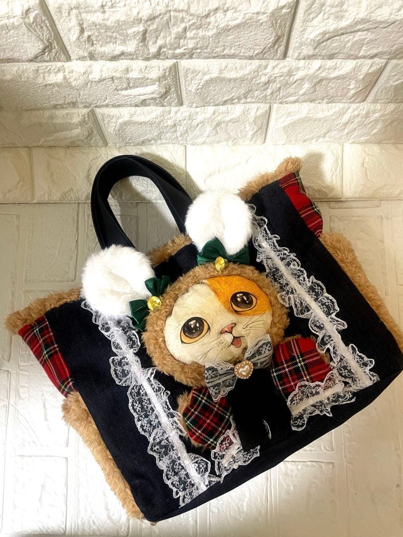 さ*ー様 コヤンイサムチョン　両サイドポケットハンドメイド ふわふわ　トートバッ