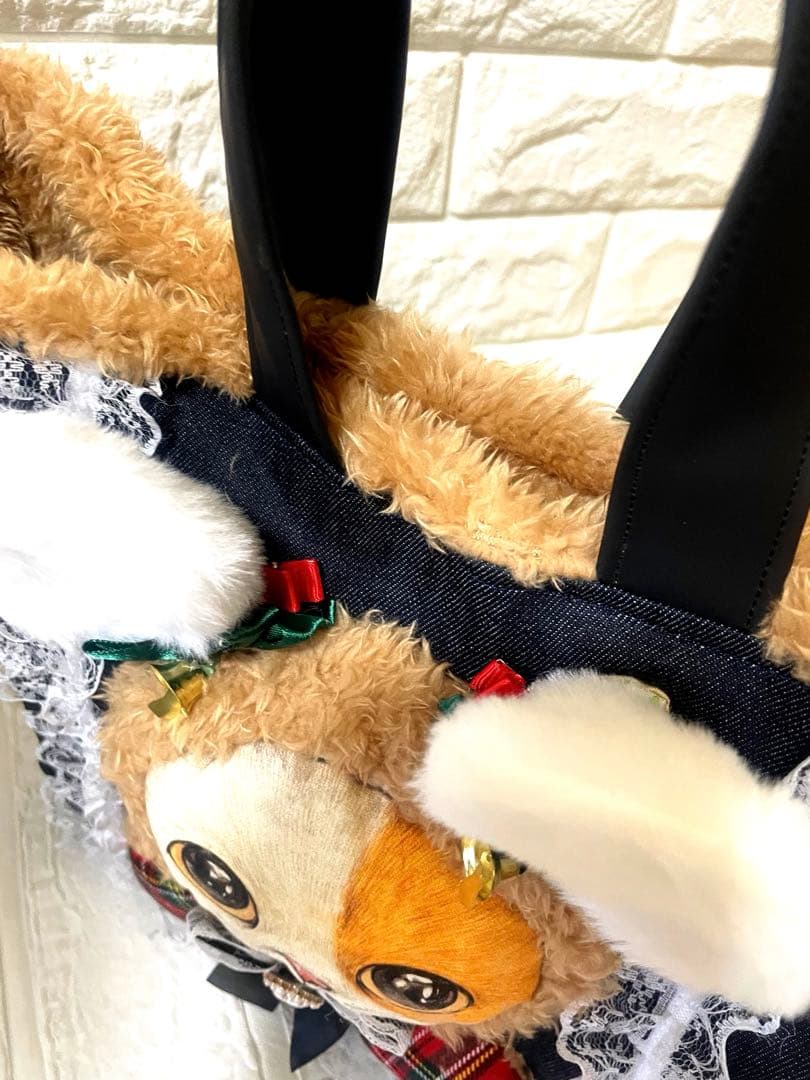 さ*ー様 コヤンイサムチョン　両サイドポケットハンドメイド ふわふわ　トートバッ