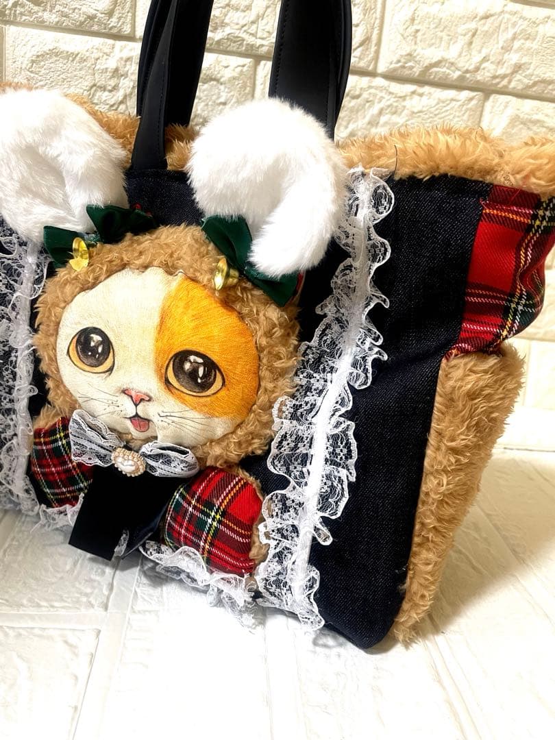 さ*ー様 コヤンイサムチョン　両サイドポケットハンドメイド ふわふわ　トートバッ