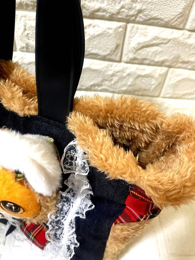 さ*ー様 コヤンイサムチョン　両サイドポケットハンドメイド ふわふわ　トートバッ