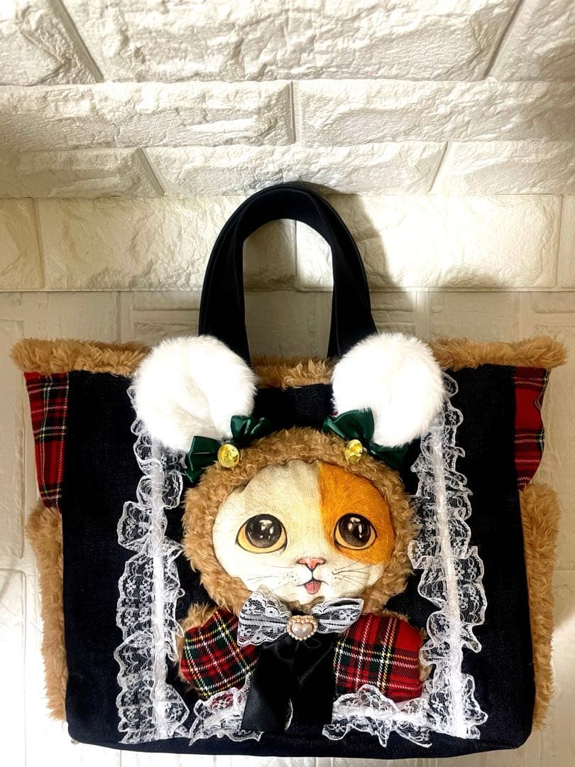 さ*ー様 コヤンイサムチョン　両サイドポケットハンドメイド ふわふわ　トートバッ