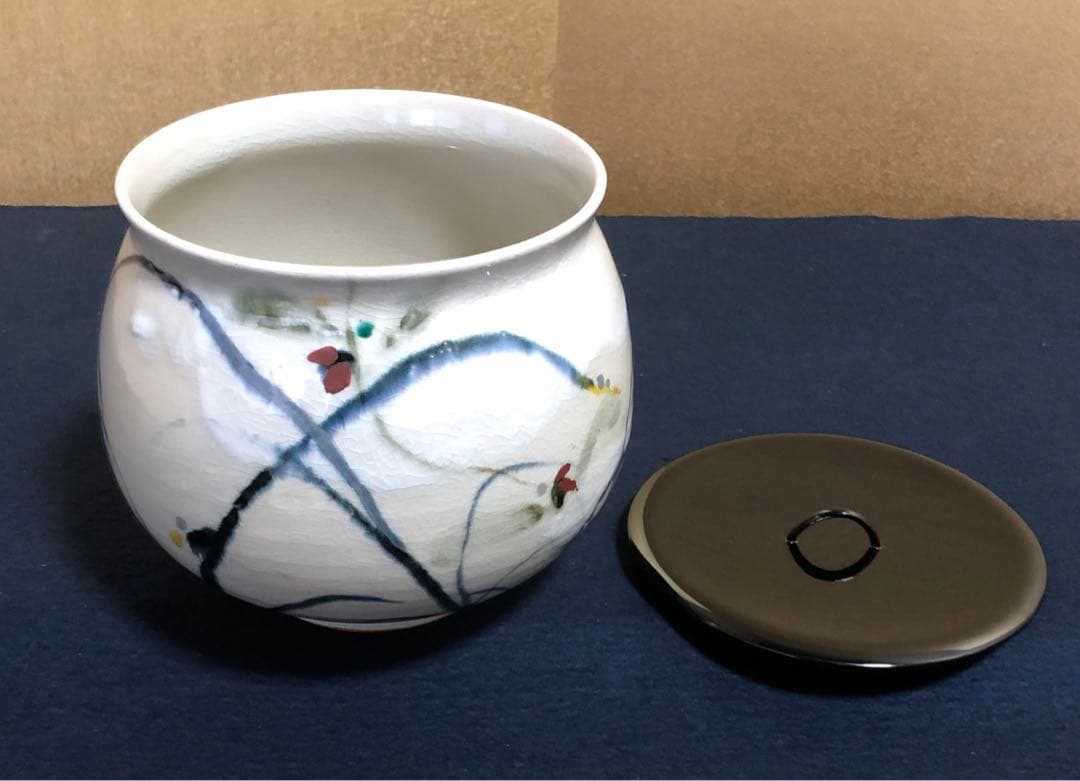 割引❗️《レ》茶道具 水指 栗三清閑 浅野廉 塗蓋付 略歴 共箱　251117え2