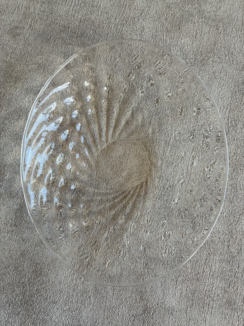 ガラス作家・河上智美 いちご楕円皿 16.5×13.5cm 2枚