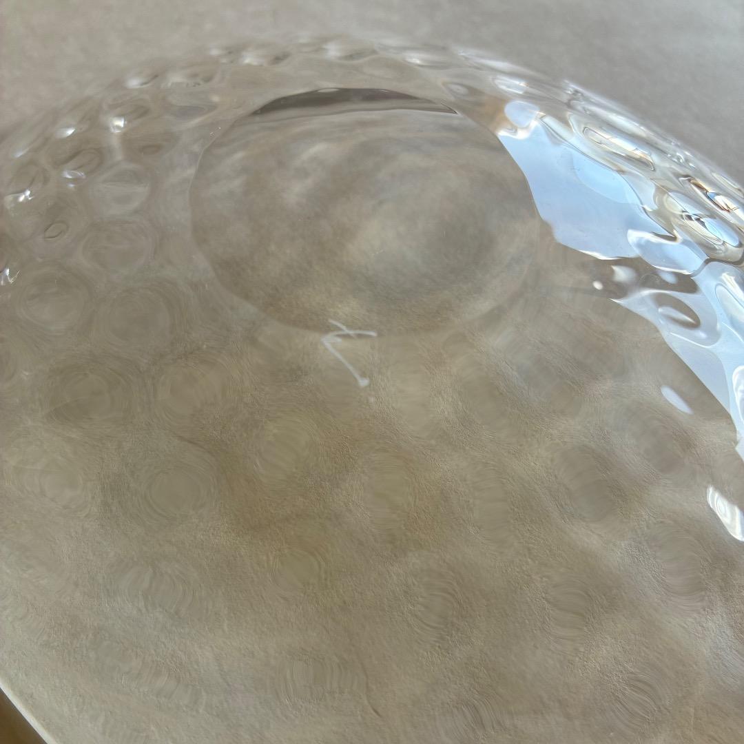 ガラス作家・河上智美 いちご楕円皿 16.5×13.5cm 2枚