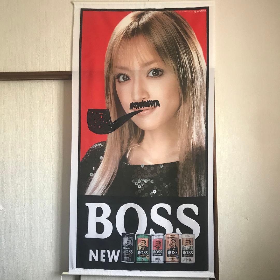 浜崎あゆみ　特大タペストリー　サントリーBOSS 販促品
