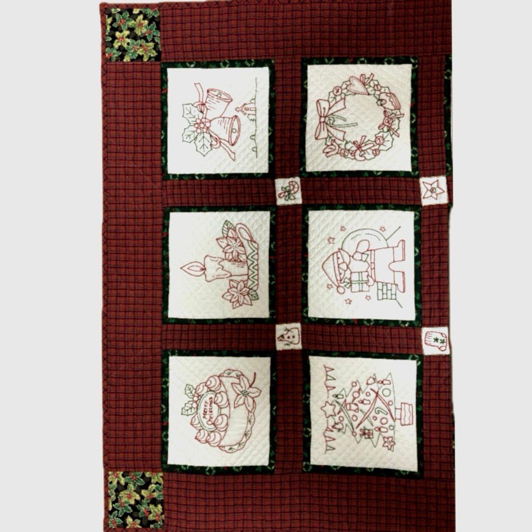 パッチワークタペストリー【XmasＶｅｒ．使い道色々】 今週いっぱいの価格です