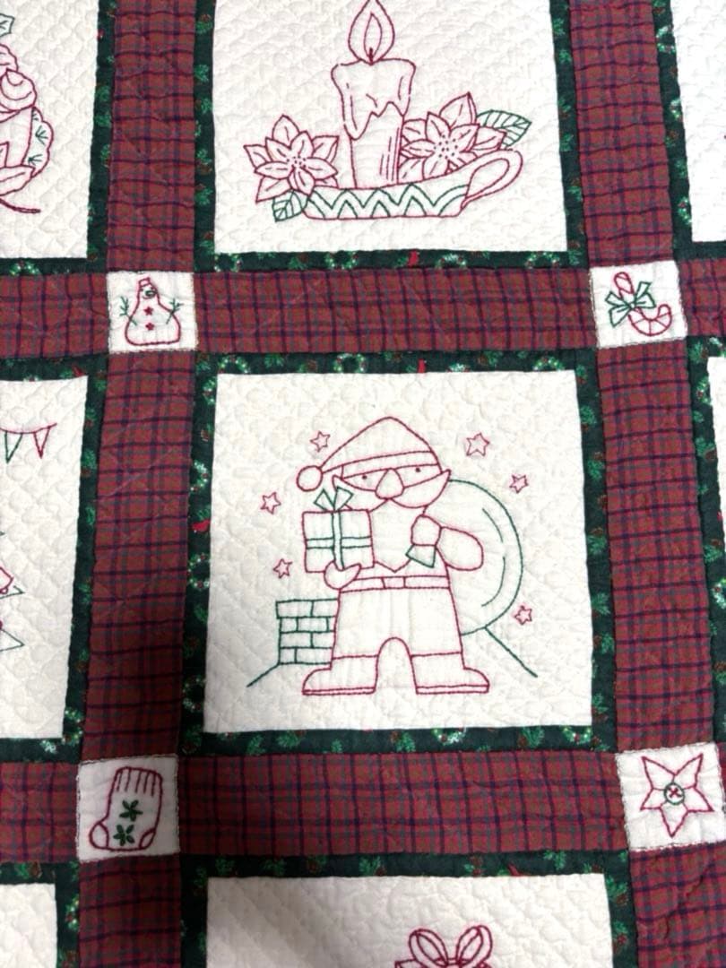 パッチワークタペストリー【XmasＶｅｒ．使い道色々】 今週いっぱいの価格です