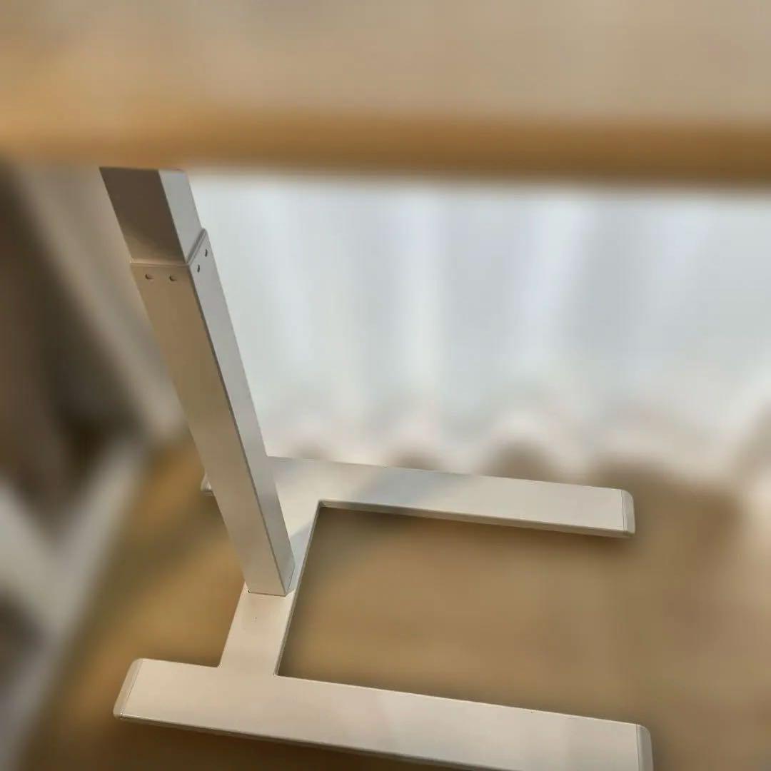 【南福岡駅　直接引取限定】木目調 高さ調整　ローラー付　多機能デスク