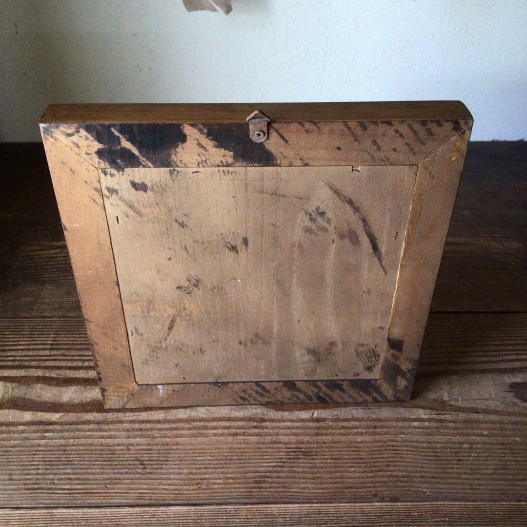 No3858  額装　タイル絵　彫刻家　スペイン　壁掛け　タイルアート　送料無料