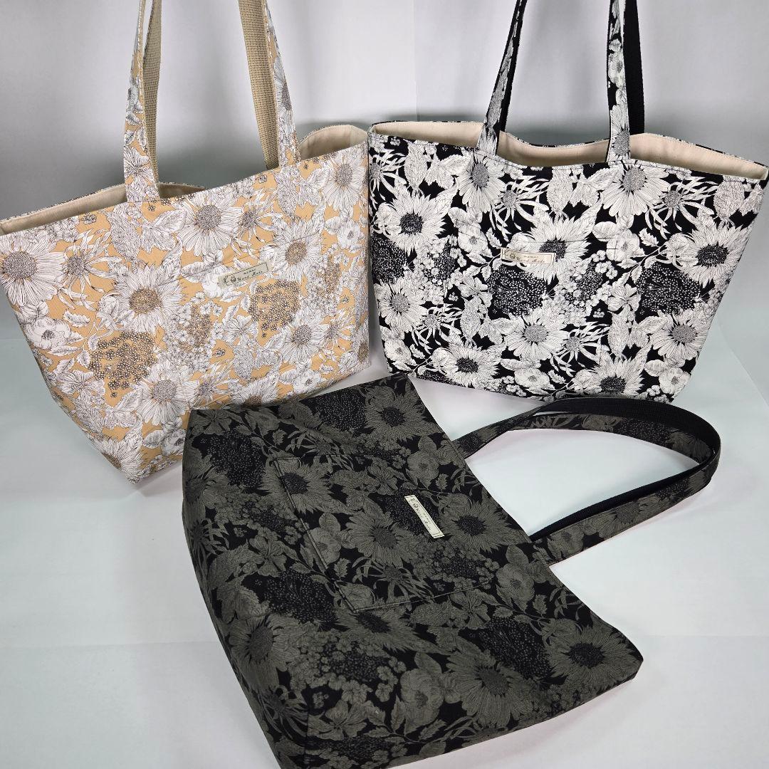 トートバッグ大(LIBERTY＊スイムダンクレア ホワイト)