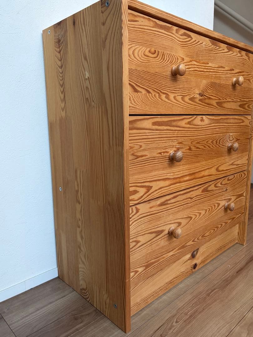 《IKEA廃盤品》RAST 木製　チェスト　（部品付）