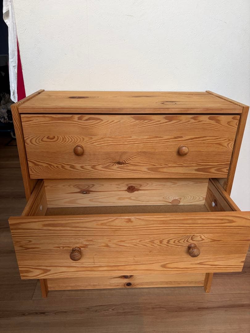 《IKEA廃盤品》RAST 木製　チェスト　（部品付）