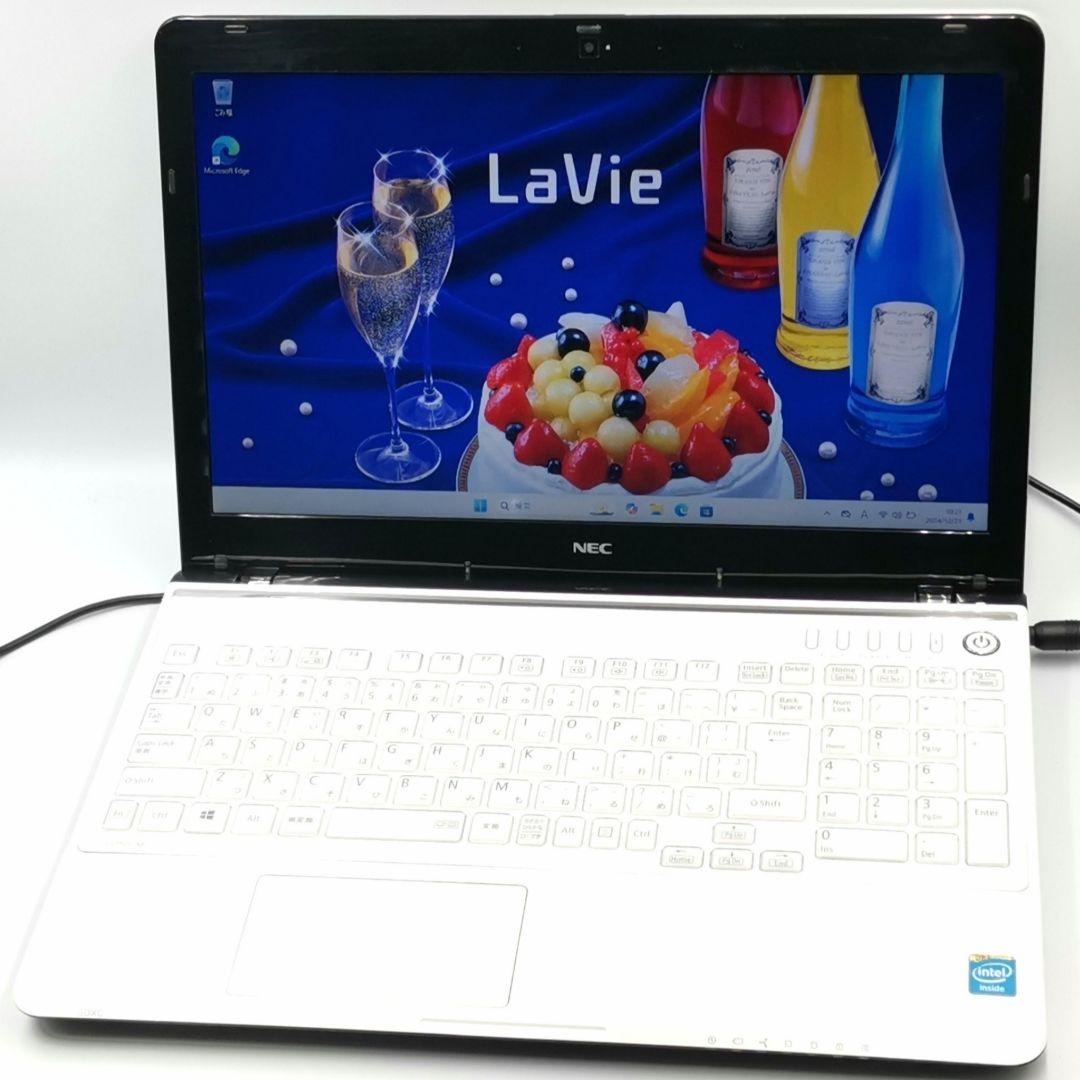 ホワイトカラー✨ Windows11 ノートパソコン Webカメラ すぐ使える！