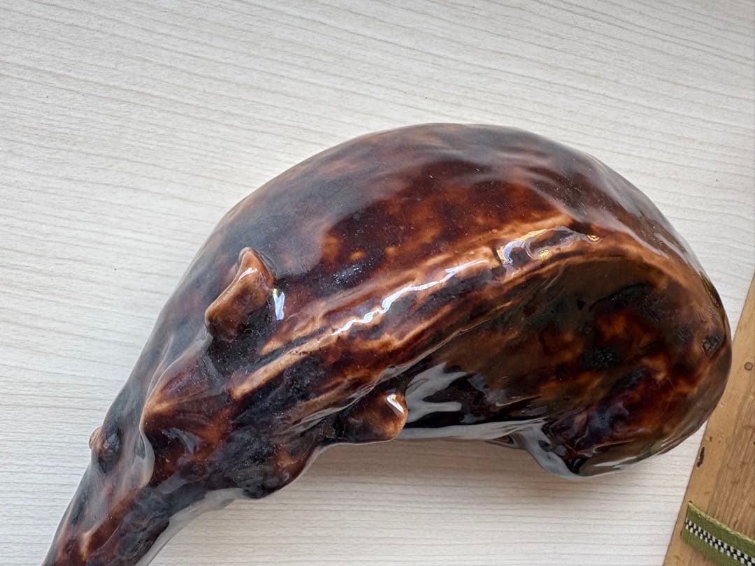 猪　いのしし　置き物　徳田八十吉