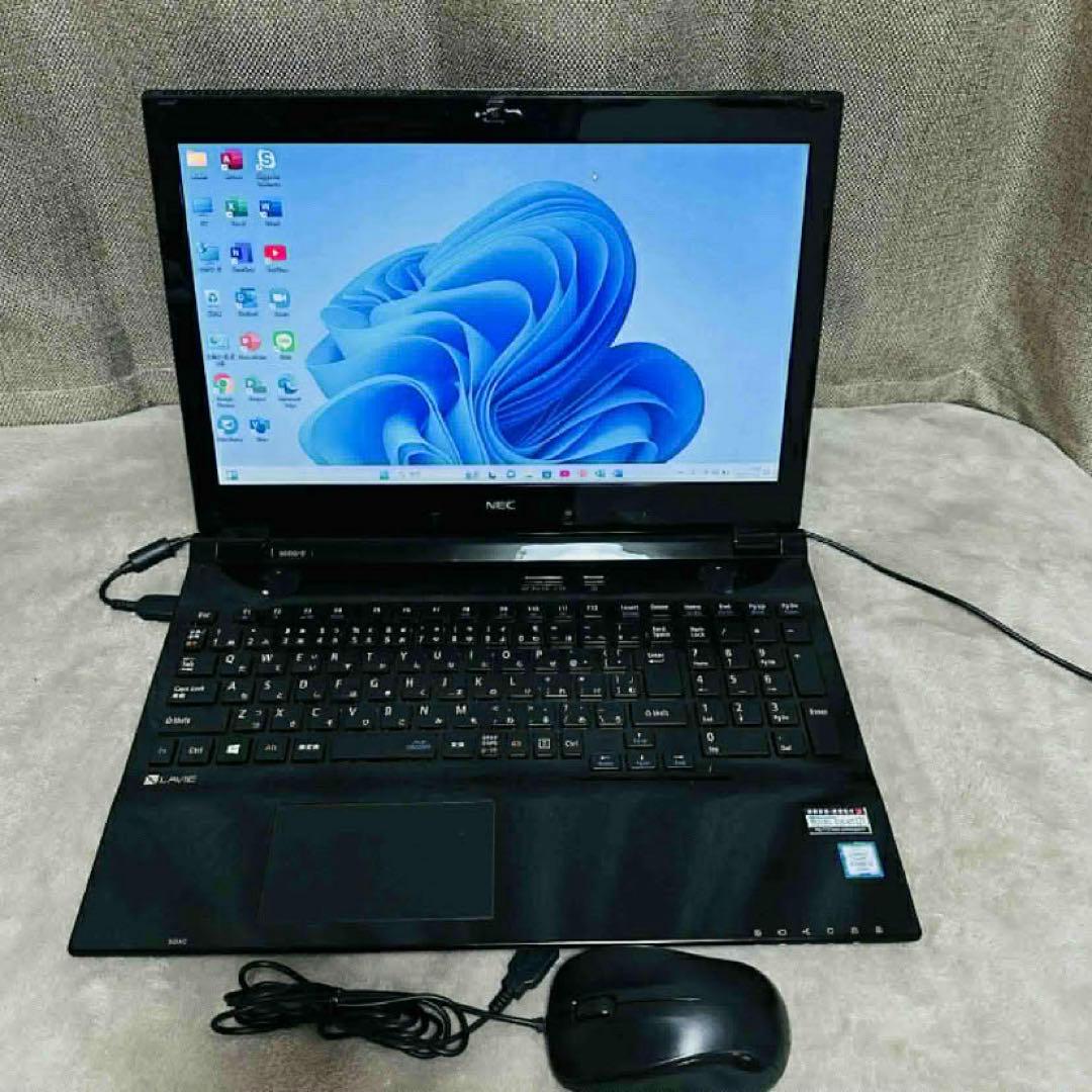 S210 NECノートパソコンSSD高速 WEBカメラWindows11オフィス