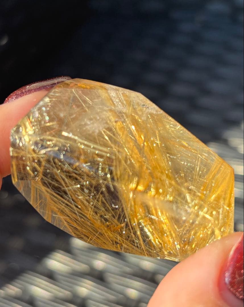 【天然石】ゴールドルチルクウォーツ①