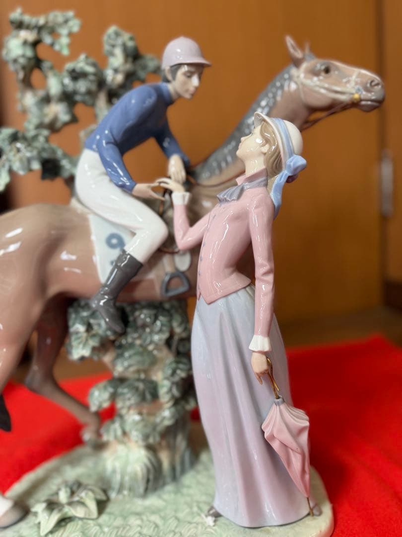 美品リャドロ大型フィギュア乗馬クラブの恋人￼
