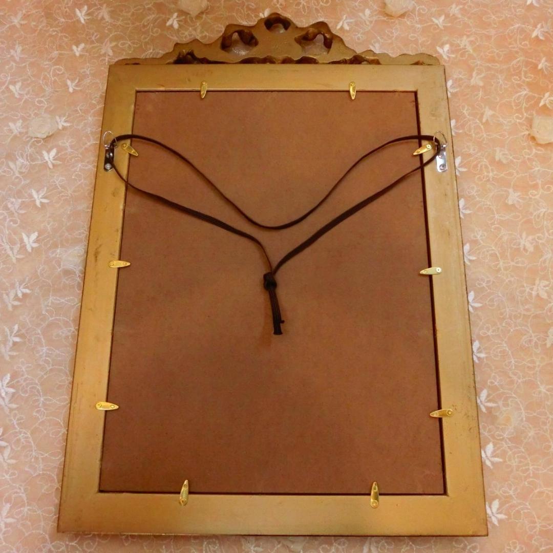 ロココ調ポンパドール夫人の額絵G　アンティークゴールドフレーム キャンバス印刷