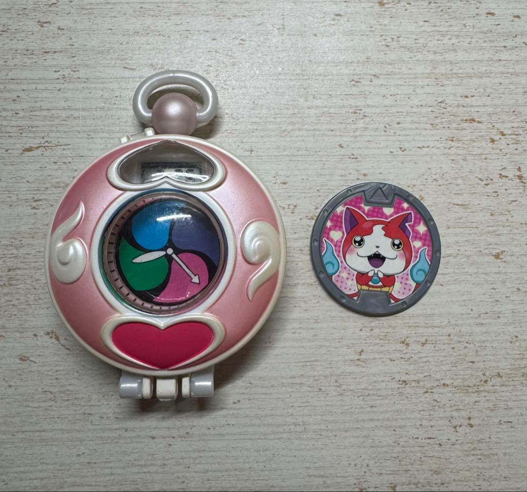 妖怪ウォッチ　ミニチュア　きゃらっち　フミちゃん　メダル付き　バンダイ
