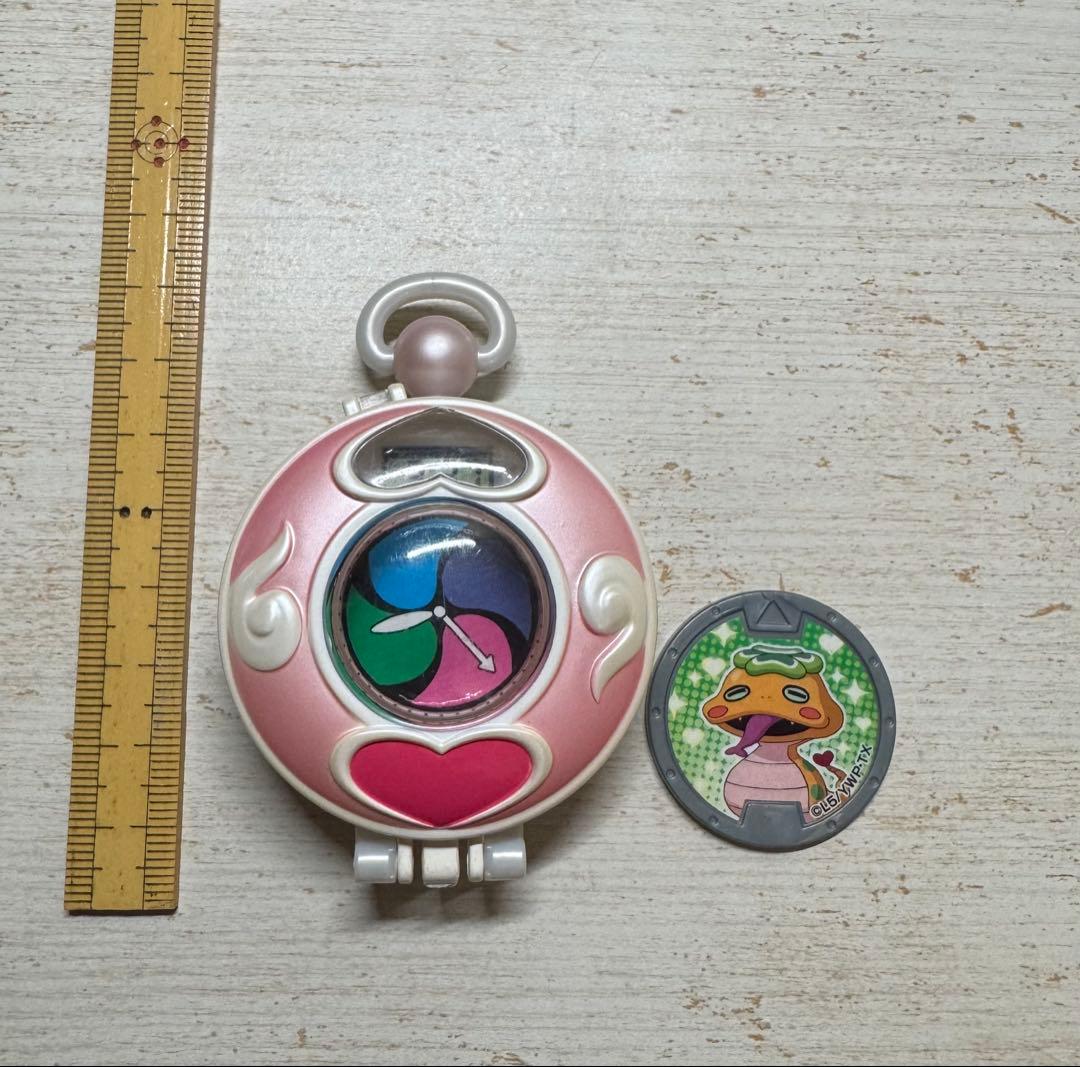 妖怪ウォッチ　ミニチュア　きゃらっち　フミちゃん　メダル付き　バンダイ