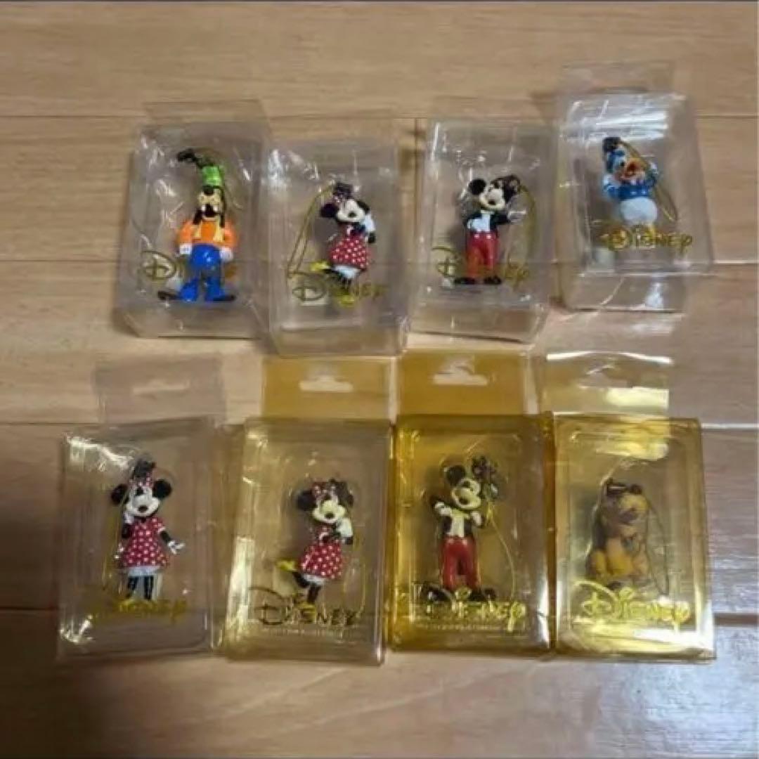 ディズニー　ヴィンテージ　ストラップ 8個セット　フィギュア　ミッキー　ミニー