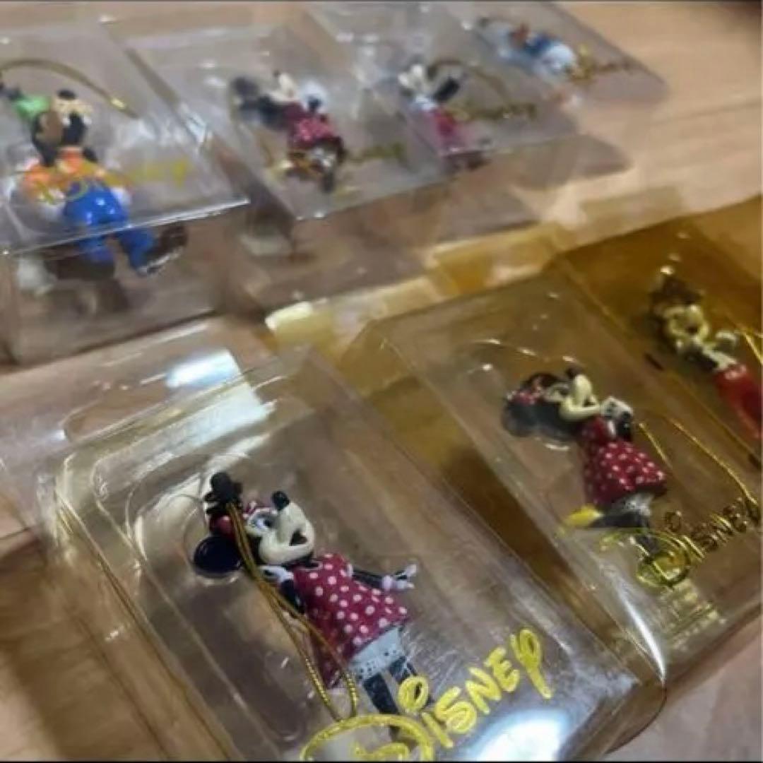 ディズニー　ヴィンテージ　ストラップ 8個セット　フィギュア　ミッキー　ミニー